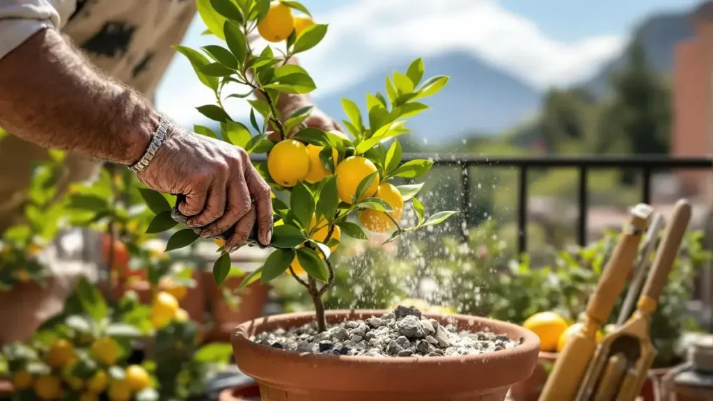 Questo gesto inaspettato che sempre più italiani fanno per potenziare i loro limoni in vaso